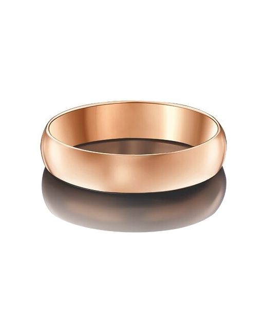 Платина Обручальное кольцо из красного золота без камней 01-3923-00-000-1110-11