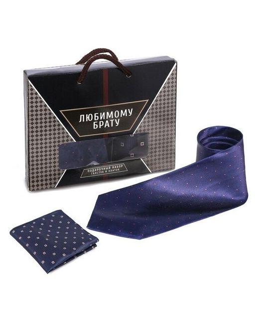 Сима-ленд Подарочный набор галстук и платок Любимому брату