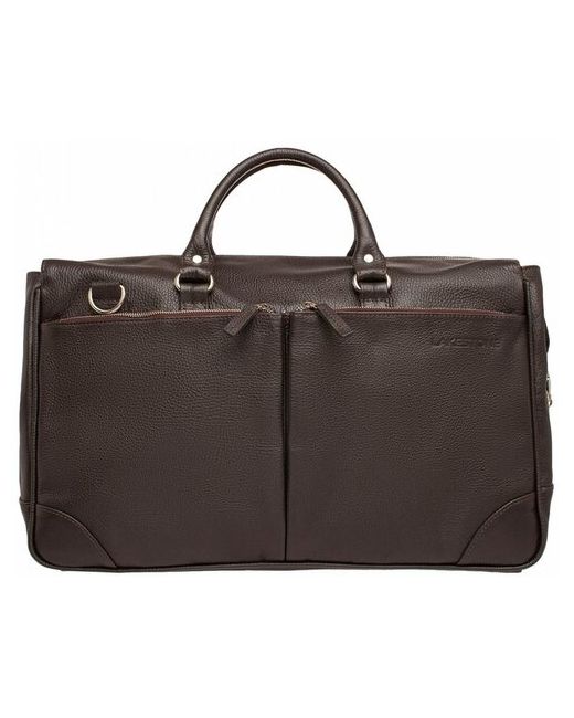 Lakestone Дорожно-спортивная сумка Benford Brown кожаная коричневая