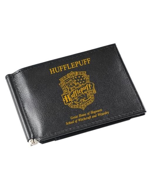 RUSSIAN HandMade Зажим для купюр Гарри Поттер Золотая тематика ZAGIM125 натуральная кожа черный