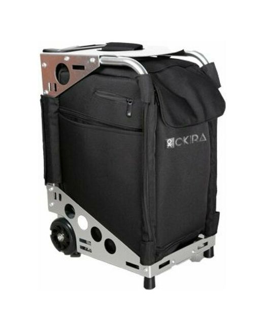 Okiro Сумка-чемодан для визажиста стилиста на колесах OKIRA Silver