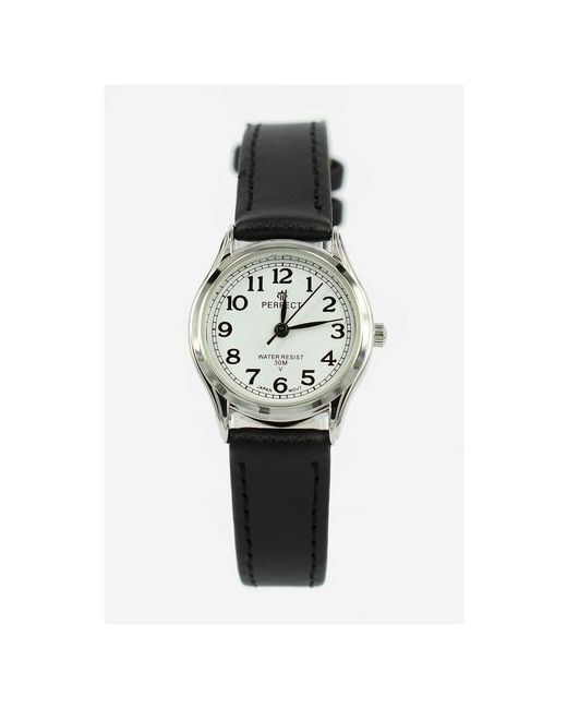 Perfect часы наручные кварцевые на батарейке металлический корпус кожаный ремень браслет с японским механизмом LX017-009-1