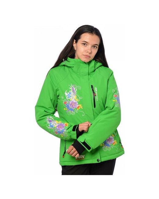 Fun Rocket Горнолыжная куртка 15511 размер 42 зеленый