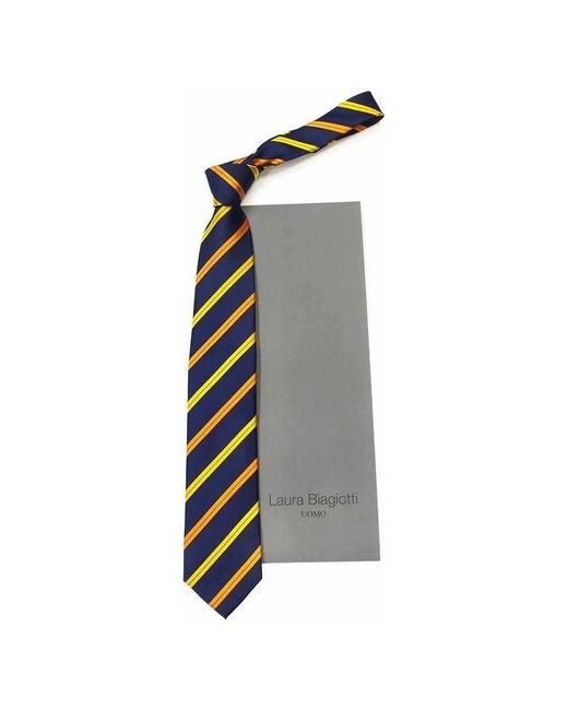 Laura Biagiotti Стильный галстук в желтые и оранжевые полосы 822447