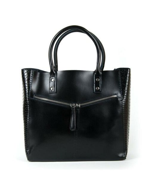 BagSTORY Женская сумка-шоппер из натуральной кожи Fernandi черная