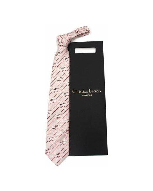 Christian Lacroix Дизайнерский галстук светлых тонов с контрастными изображениями 820198