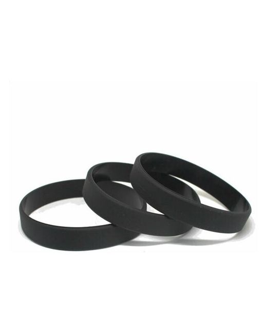 MSKBraslet 500 штук Силиконовые браслеты без логотипа. черный. Размер 180122 мм На женскую/подростковую руку