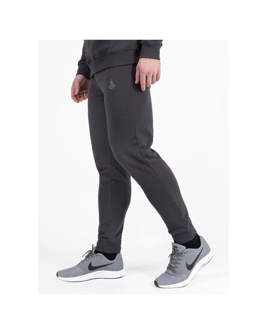 Великоросс Спортивные штаны графитового цвета с манжетами без лампасов XS/44