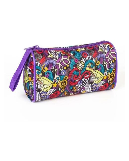 Бако текстиль Косметичка-сумочка отдел на молнии цвет разноцветный