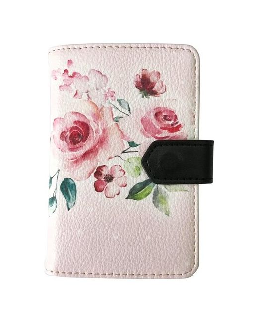 InFolio Визитница карманная Belle на 24 визитки из искусственной кожи розовая 1181287