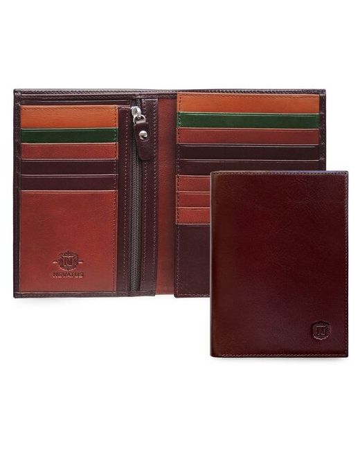Nevatus Кожаный кошелек для паспорта и документов серии Arnold 013-115-red