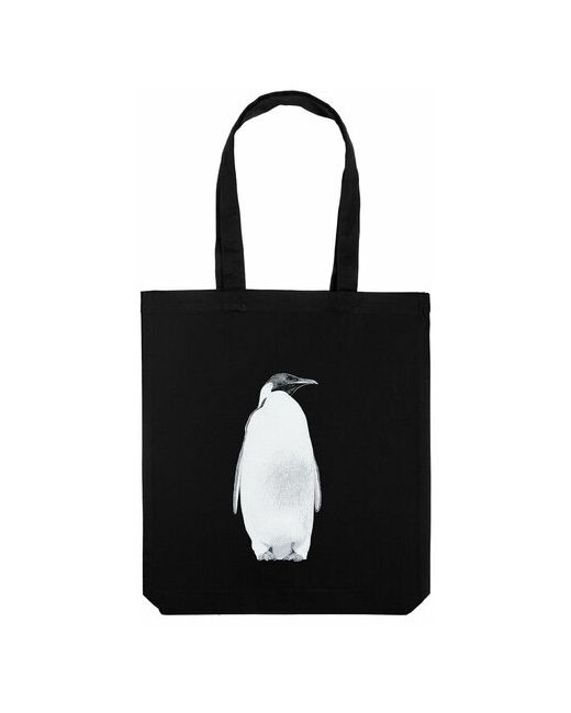 Принтэссенция Холщовая сумка Like a Penguin черная