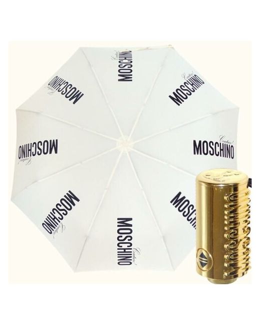 Moschino (Италия) Зонт складной Moschino 8730-I Couture gold Зонты