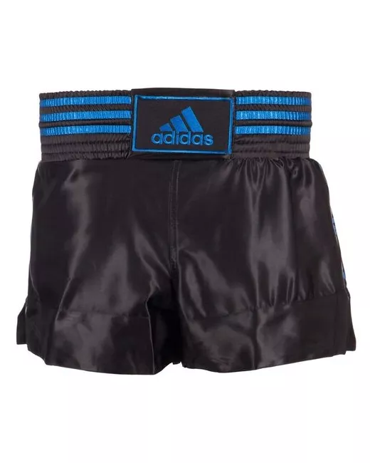 Adidas Шорты для тайского бокса Thai Boxing Short Satin чёрно-синие размер S артикул adiSTH01 Размер
