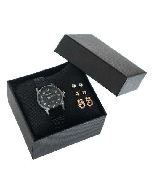 нет бренда Подарочный набор 2 в 1 Bolingdun наручные часы d2.8 см серьги
