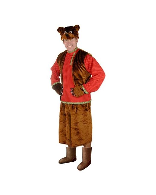 Elite CLASSIC,Элит Классик Карнавальный костюм взрослый Медведь Бурый 52-54