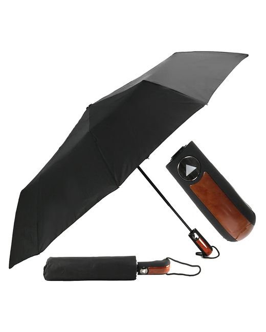 Ирвинт Элегантный и качественный полуавтоматический зонт с большим куполом 101см