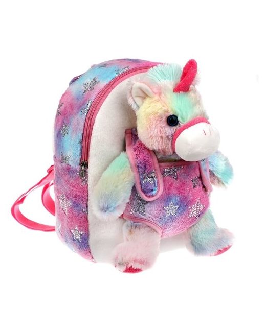 Fluffy Family Рюкзак с единорогом мягкая игрушка 30 см. 681867