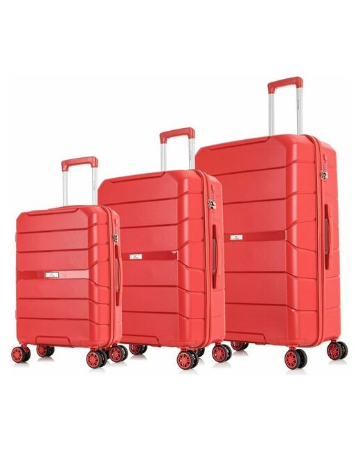 L'Case Комплект чемоданов Singapore Red Комп. 3 шт.