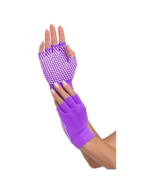 Bradex Перчатки противоскользящие для занятий йогой фиолетовые