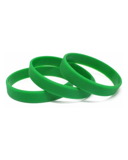 MSKBraslet 50 штук Силиконовые браслеты без логотипа. Цвет зеленый 356. Размер 180122 мм На женскую/подростковую руку
