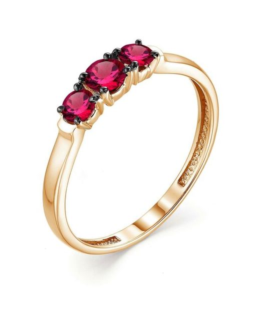 Алькор Женское кольцо из красного золота с рубином 13206-103