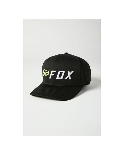 Fox Бейсболка Apex Flexfit Hat Black/Yellow L/XL