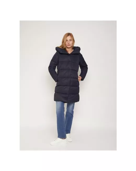 Zolla Длинное стёганое пальто с капюшоном размер M