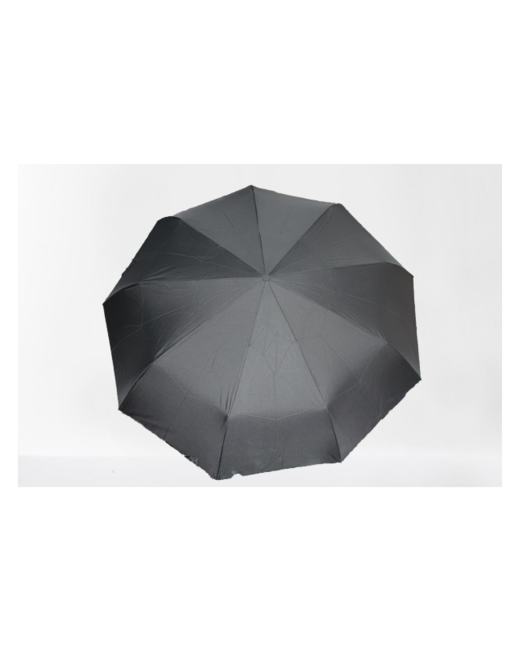 Popular Зонт складной черный автомат 9 спиц купол 113 ручка прямая