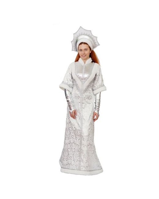 Батик Карнавальный костюм для взрослых Снегурочка Метелица 46 размер 310-46