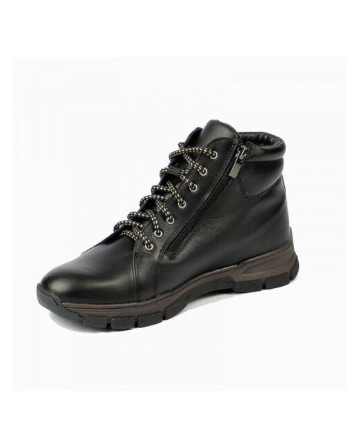 Рос-Обувь ботинки кожаные с натуральным мехом черные модель 61 размер 42