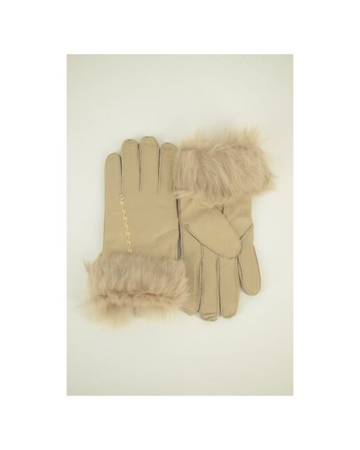 Happy Gloves Перчатки зимние натуральная кожа с натуральным мехом волны размер 75