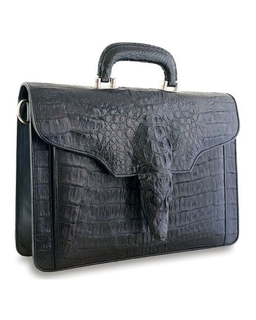 Exotic Leather Эксклюзивный портфель из настоящей кожи крокодила с головой