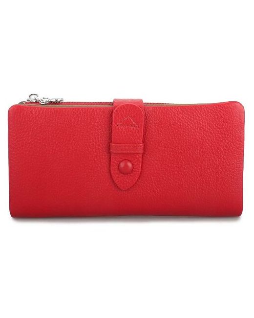 Genuine Leather Женское портмоне из натуральной кожи Kari 1004-20-B Red