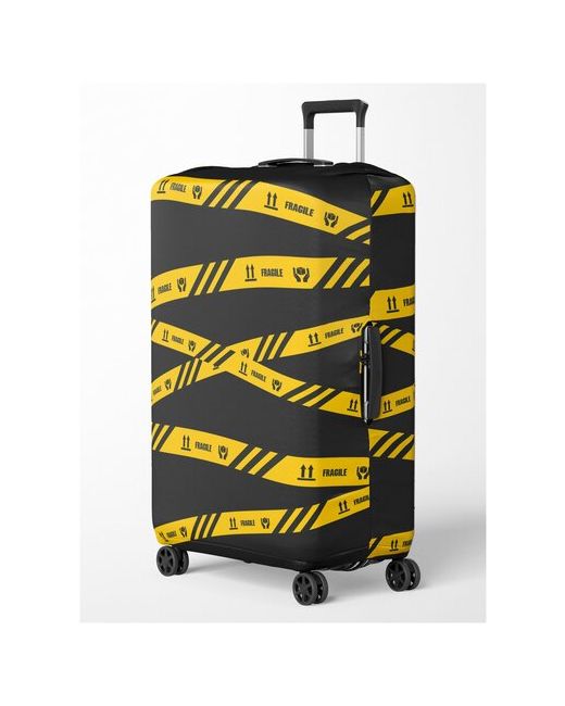 Cvt Чехол для чемодана Размер M до 71см высотой Дизайнерский чехол Защитный Артикул BAG-M-19 Бифлекс Черный