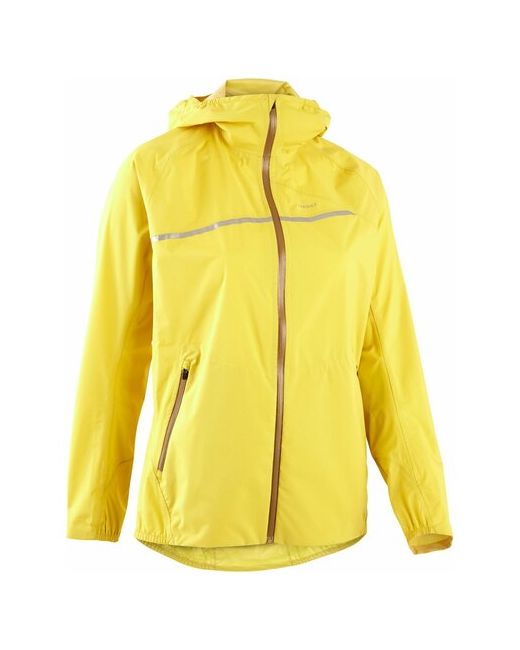 Decathlon Водонепроницаемая куртка для трейлраннинга желтая размер 44 цвет Медовый EVADICT Х