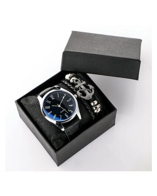 Qwen Подарочный набор 2 в 1 Boune наручные часы и браслет