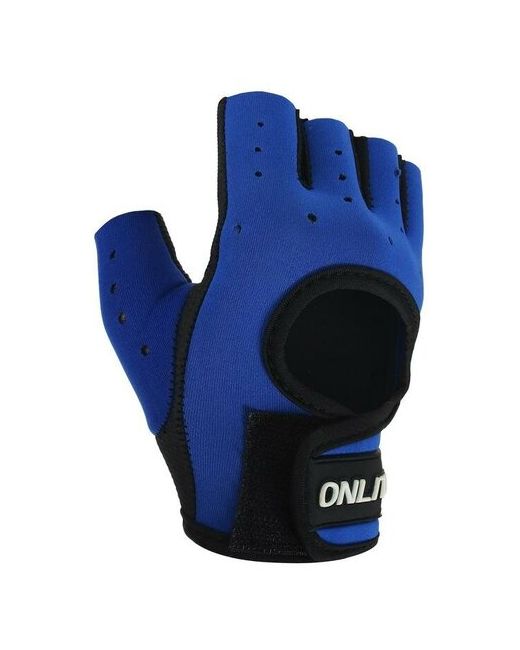 Onlitop Перчатки спортивные размер S сине-черный