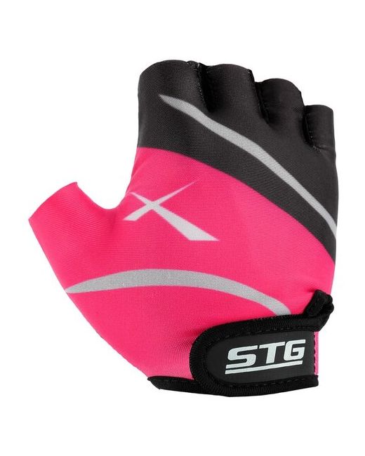 Stg Перчатки велосипедные размер S цвет розовый
