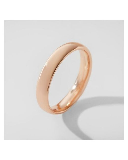 Сима-ленд Кольцо обручальное Классик цвет розовое золото размер 17