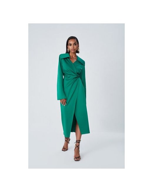 Toptop Studio Платье с широким воротником Зеленый S