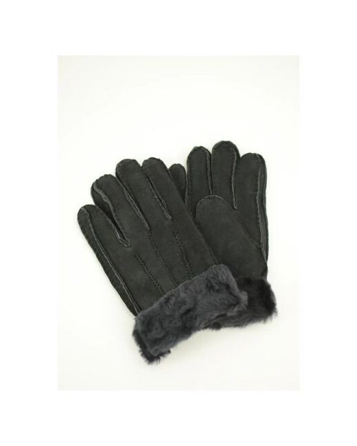 Happy Gloves Перчатки зимние кожаные темно размер L
