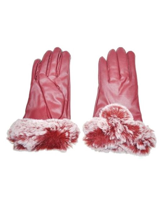 Gsmin Кожаные перчатки с мехом Leather Gloves