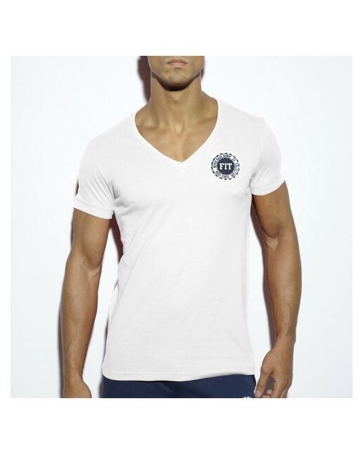 Es Collection Футболка Basic Fitness V-Neck T-Shirt White Размер XL
