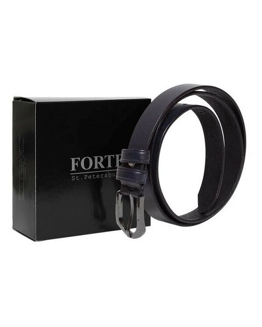 Forte Ремень натуральная кожа черный 25 мм