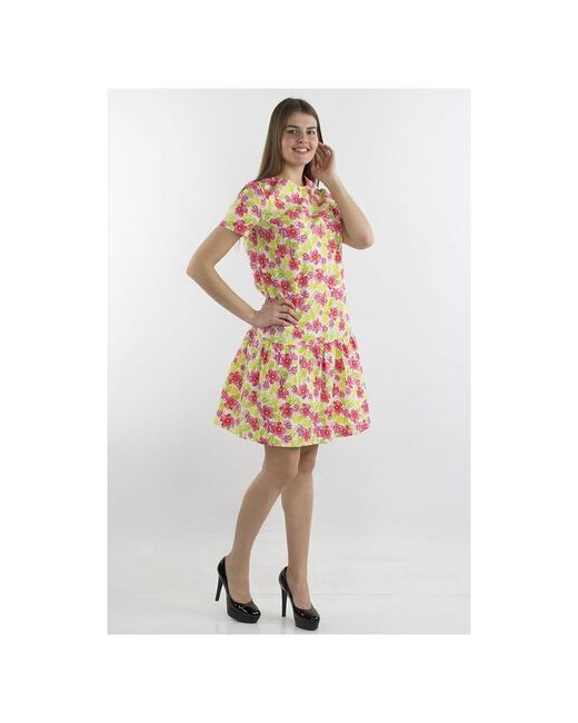 Bast Летнее платье с цветами 9553 размер 52