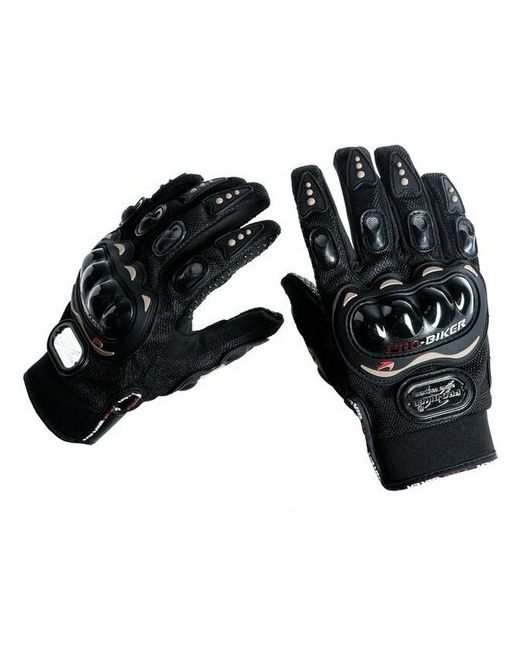 MindSpace Перчатки для езды на мототехнике с защитными вставками пара размер L черные