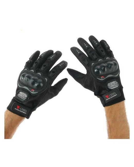 MindSpace Перчатки для езды на мототехнике с защитными вставками пара размер XL черные