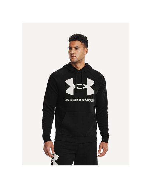 Under Armour Толстовка Rival Fleece Big Logo Hoodie Черный LG 1357093-001