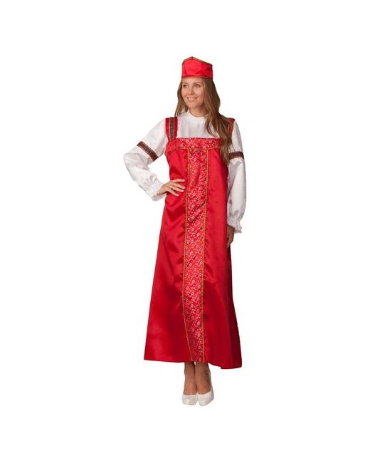 Батик Карнавальный костюм красно Марья-искусница